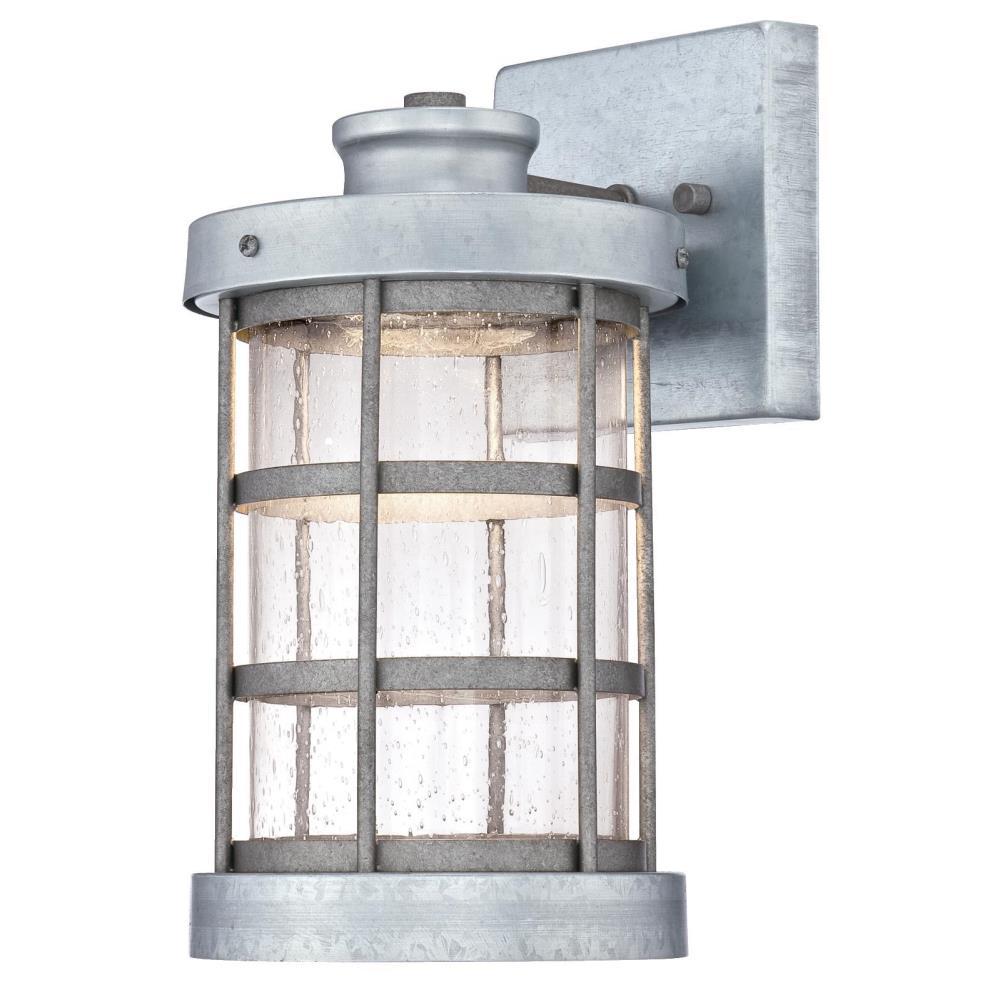 Westinghouse Barkley 1 Light Galvanized Steel Outdoor Integrated Led Westinghouse Barkley 1 Light Galvanized Steel Outdoor Integrated Led Wall Mount Lantern