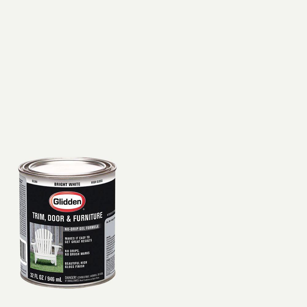 Bright White Paint Colors The Home Depot Bright White Gloss Interior Exterior Oil Paint