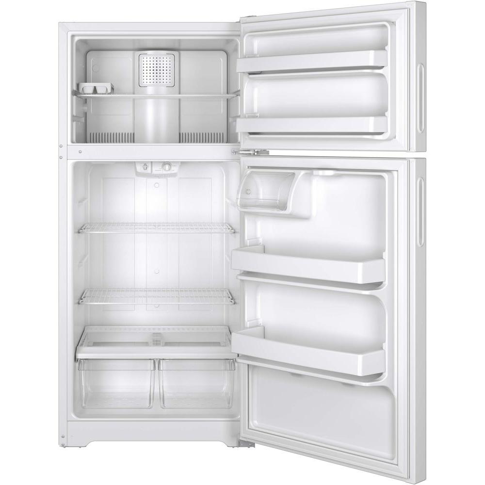 Hotpoint 14 6 Cu Ft Top Freezer Refrigerator In White Energy