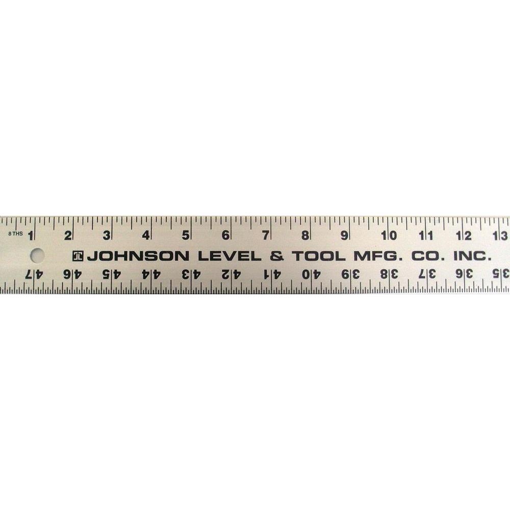 Johnson 48 in. Aluminum StraightEdge RulerJ48 The Home Depot