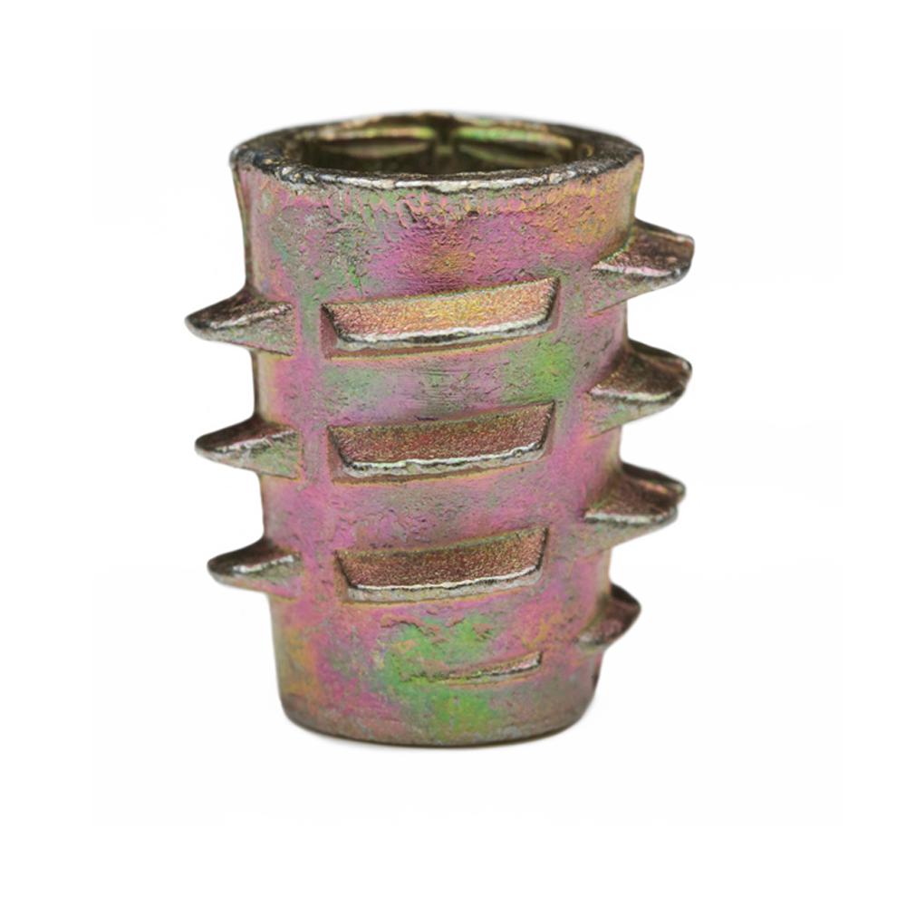 EZ LOK Threaded Insert for Soft Wood, Hex Drive, Flush, Die Cast Zinc
