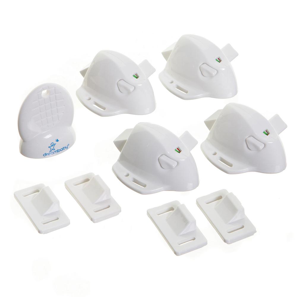Dreambaby Magnetic Locking System Lock Release Use Powerful Magnetic Key 4 Pcs