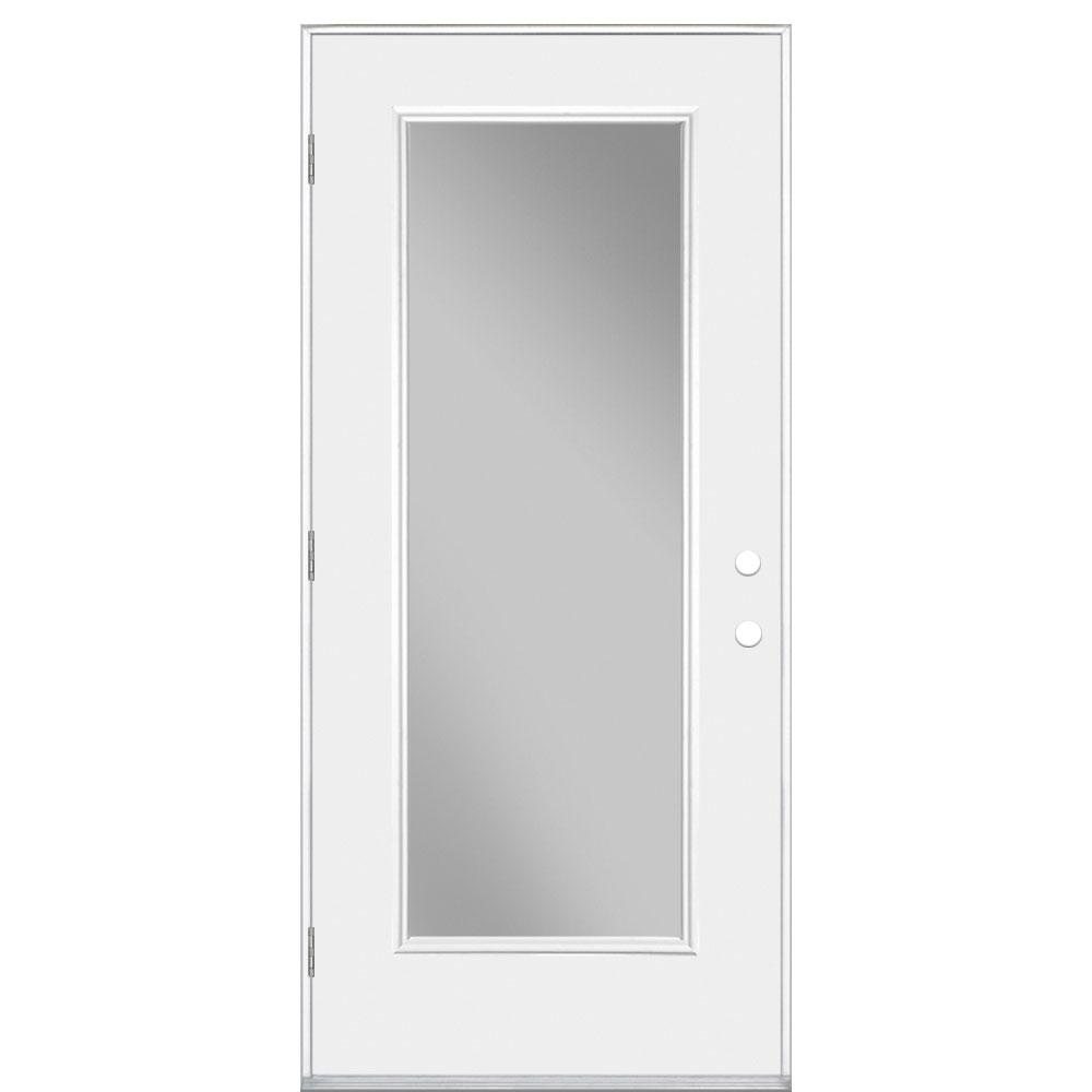 Masonite 36 In X 80 In Premium Full Lite Left Hand Outswing
