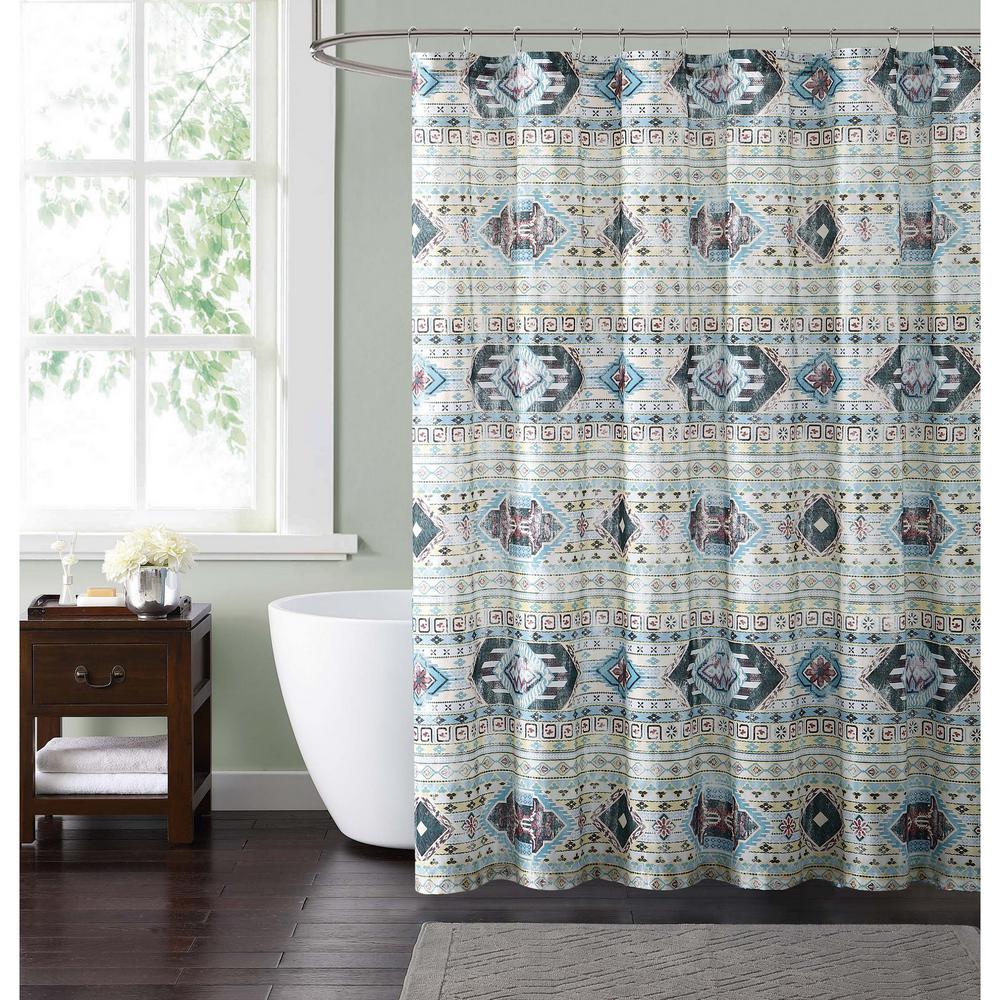 Pirate S Treasure 72 In Map Shower Curtain 70020 The Home Depot