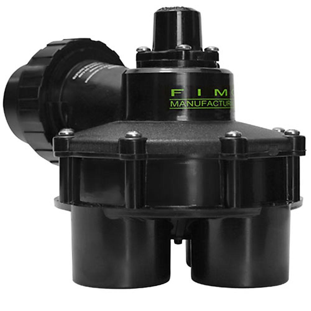 FIMCO 1-1/2 in. 10 psi 4 Outlet Indexing Valve with 2, 3 and 4 Zone ...