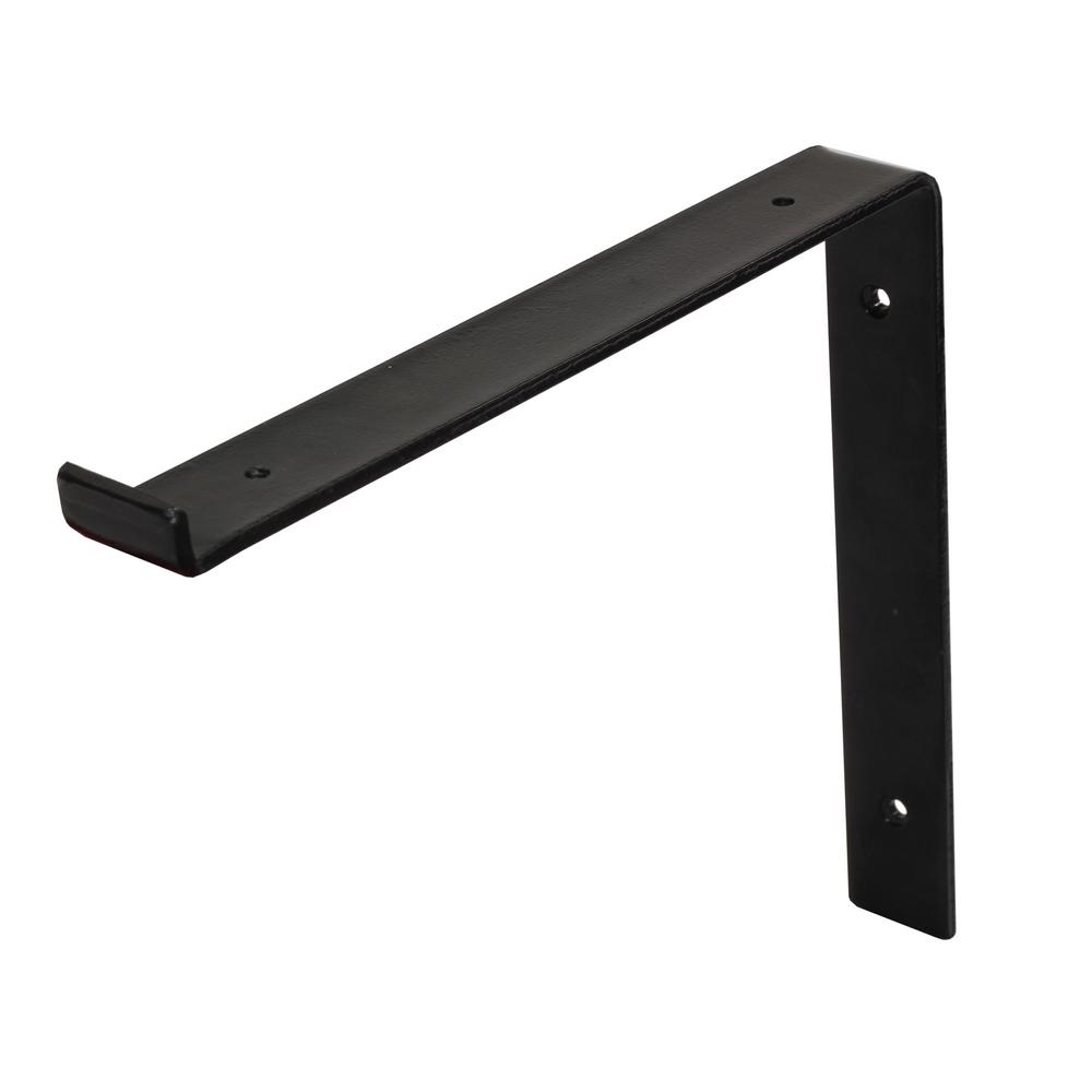 Everbilt 12 in. x 8 in. Satin Nickel Heavy Duty Shelf Bracket (2 ...