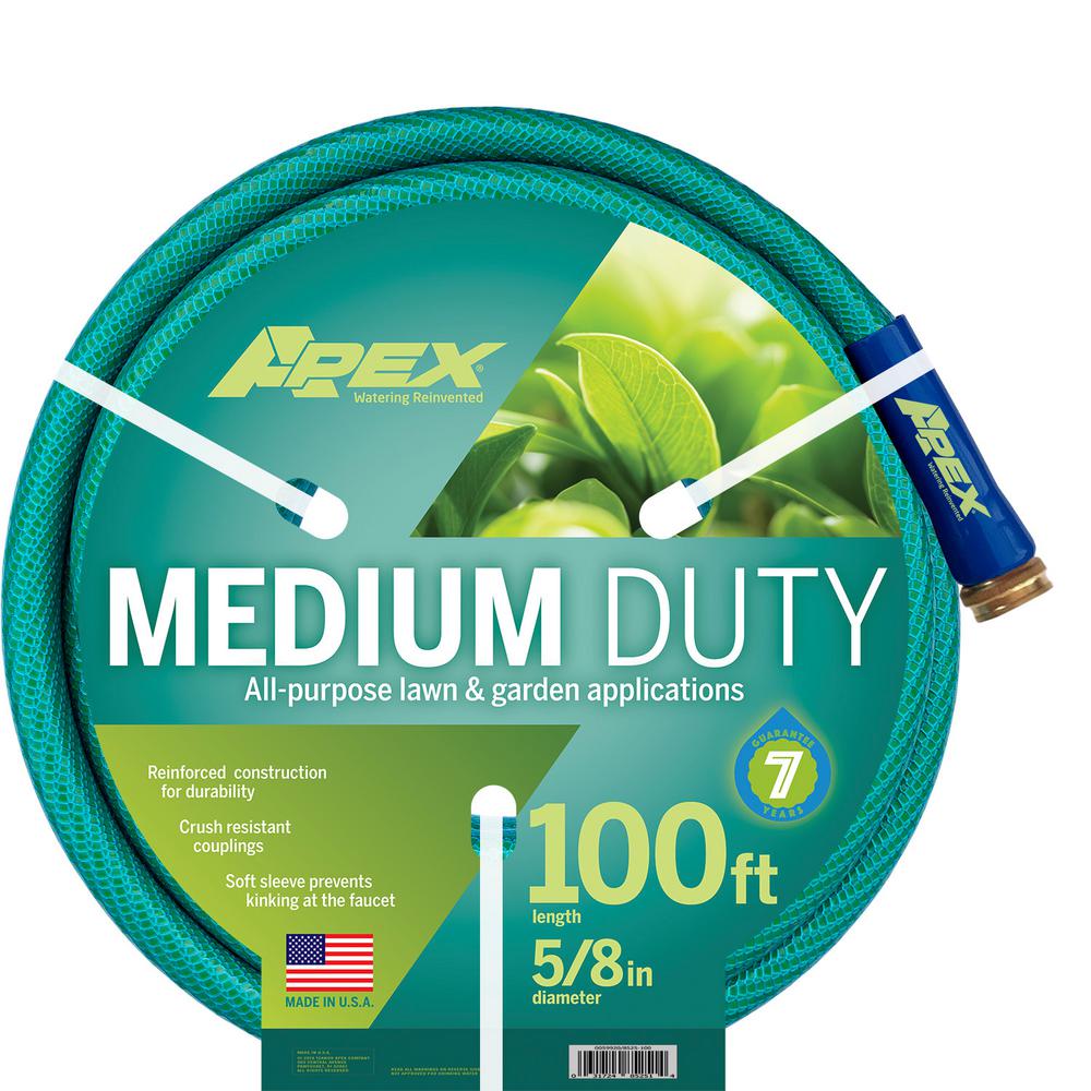 Apex 5/8 in. Dia x 100 ft. Medium Duty Water Hose8525 100 The Home Depot