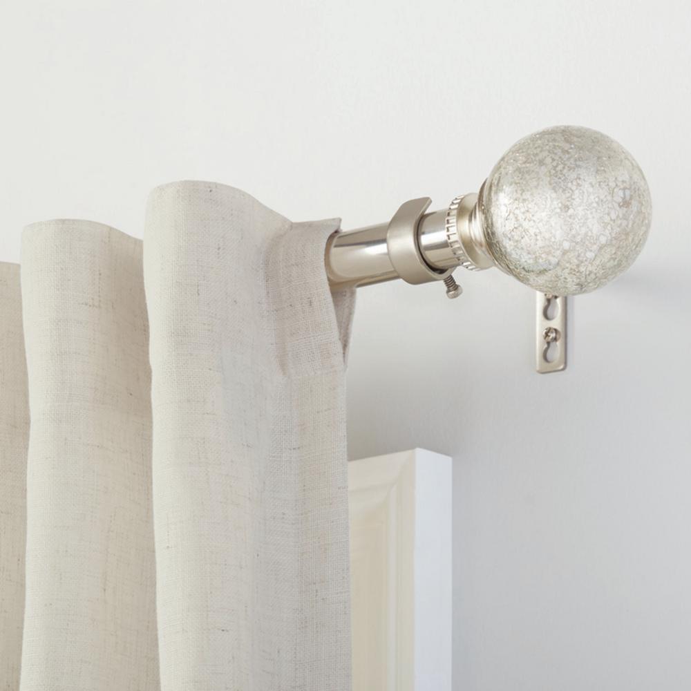 Home Decorators Collection Mix And Match 1 In Mercury Glass Sphere Curtain Rod Finial Set Brushed Nickel 2 Pack F1601k01bn The Depot - Loft By Umbra Ball Double Curtain Rod Set Brushed Nickel Home Decorators Collection Mix And Match 1 In Mercury Glass Sphere Curtain Rod Finial Set Brushed Nickel 2 Pack F1601k01bn The Depot - Loft By Umbra Ball Double Curtain Rod Set Brushed Nickel