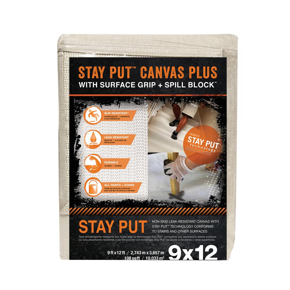 Stay Put 9 ft. x 12 ft. Surface Grip and Spill Block-04321 - The Home Depot