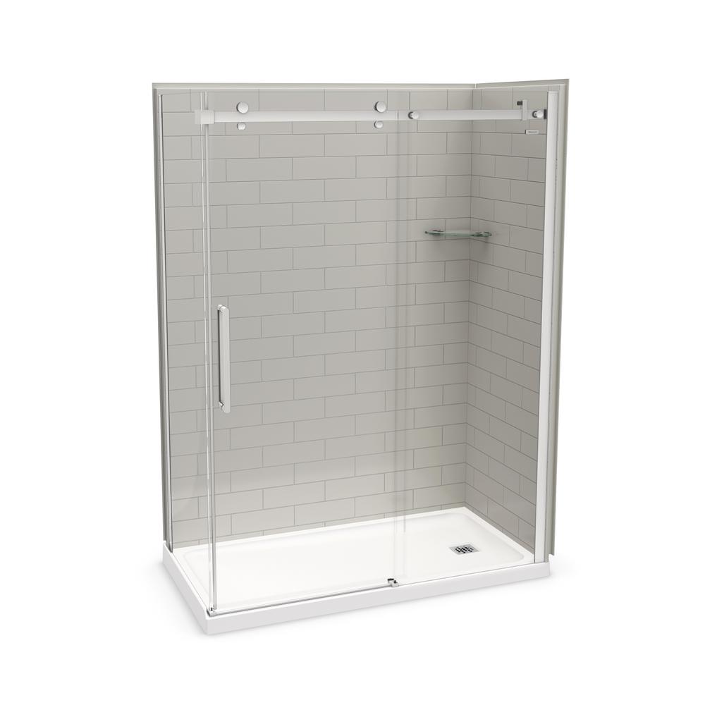 Maax Utile Metro 32 In X 60 83 5 Right Drain Corner Maax Utile Metro 32 In X 60 83 5