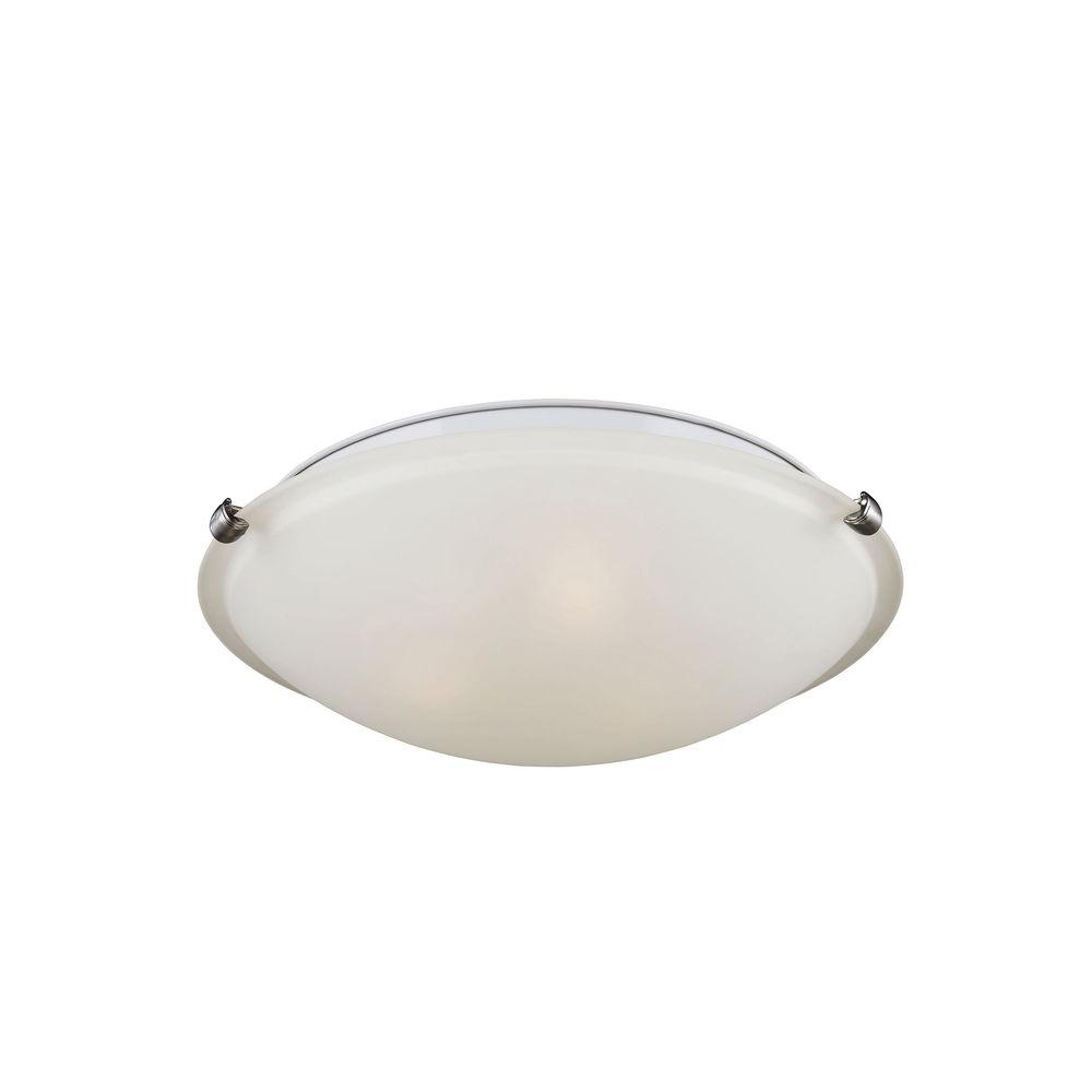 Sea Gull Lighting Clip Ceiling 3 Light Brushed Nickel Flush Mount With Led Bulbs Sea Gull Lighting Clip Ceiling 3 Light Brushed Nickel Flush Mount With Led Bulbs