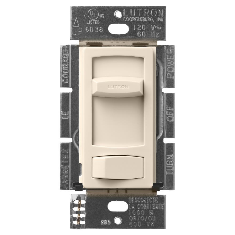 UPC 027557000079 product image for Lutron Skylark Contour 600-Watt Single-Pole/3-Way Preset Eco-Dimmer - Light Almo | upcitemdb.com