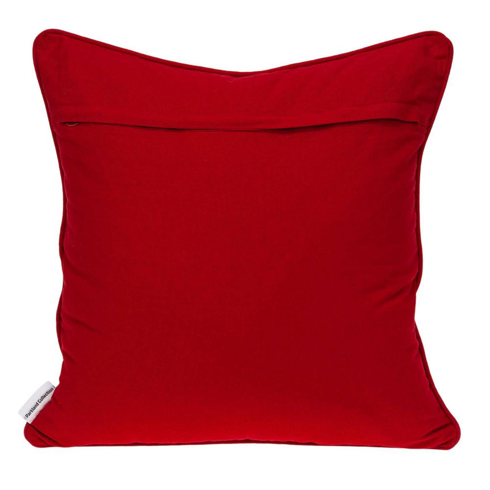 Homeroots Jordan Red Ikat 20 In Throw Pillow Cover 334131 The