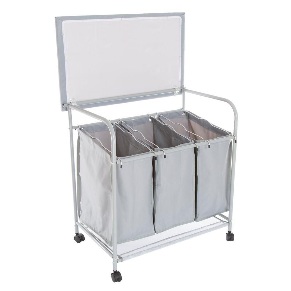 3 section laundry bin