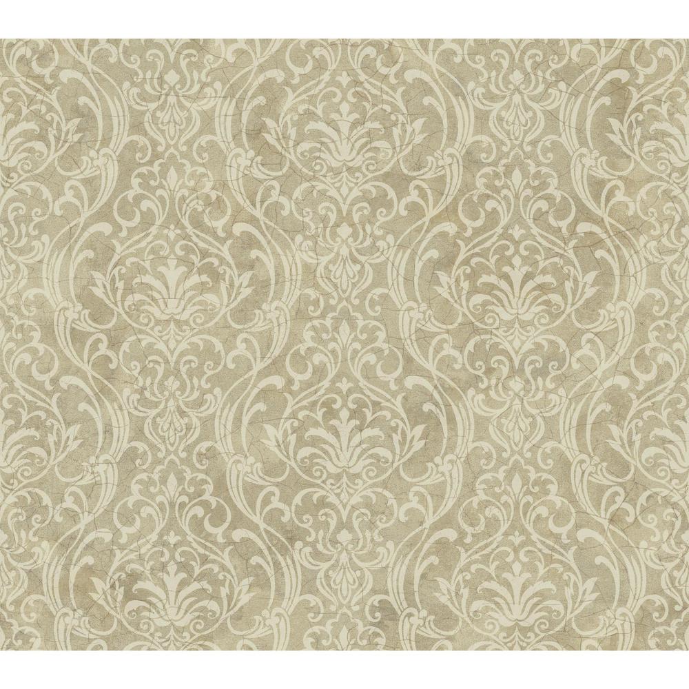 York Wallcoverings Charlotte Delicate Damask WallpaperTB4260 The