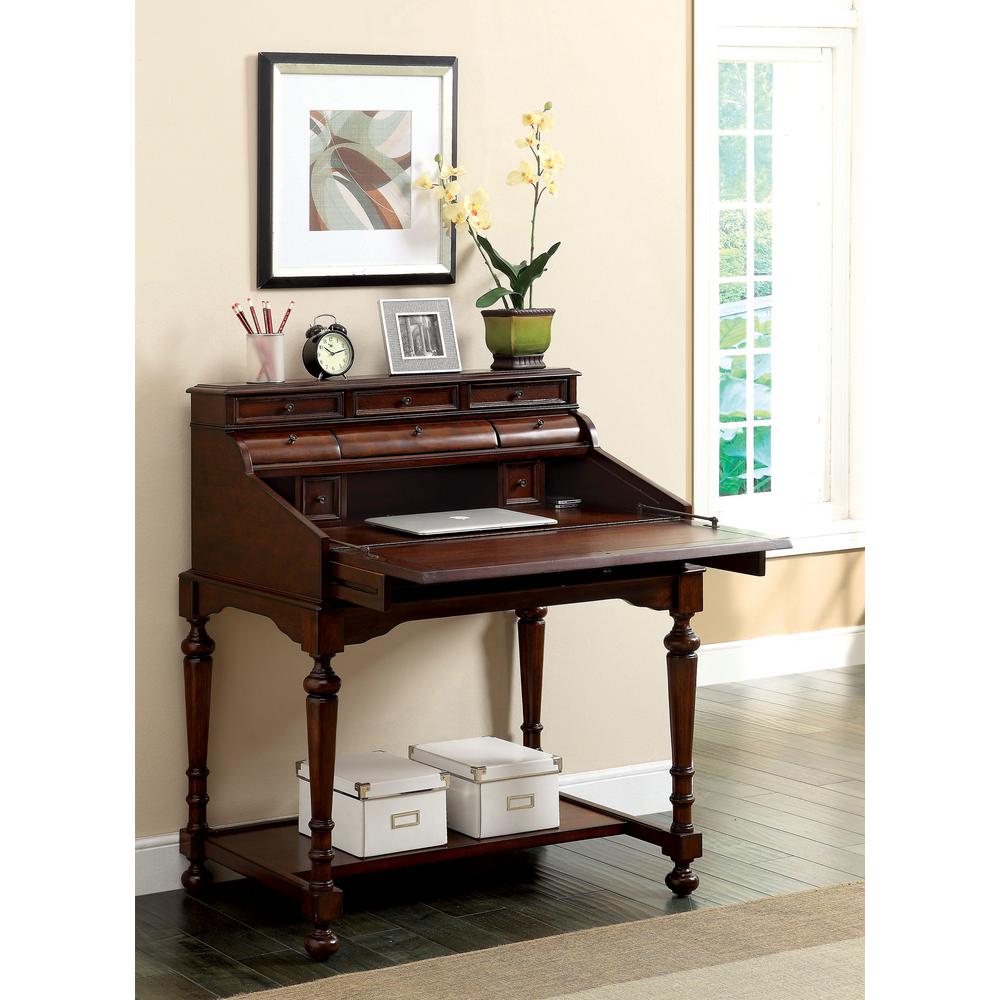 Wood Secretary Desk Desks Home Office Furniture The Breston Cherry Secretary Desk With Fold Out Writing Tray
