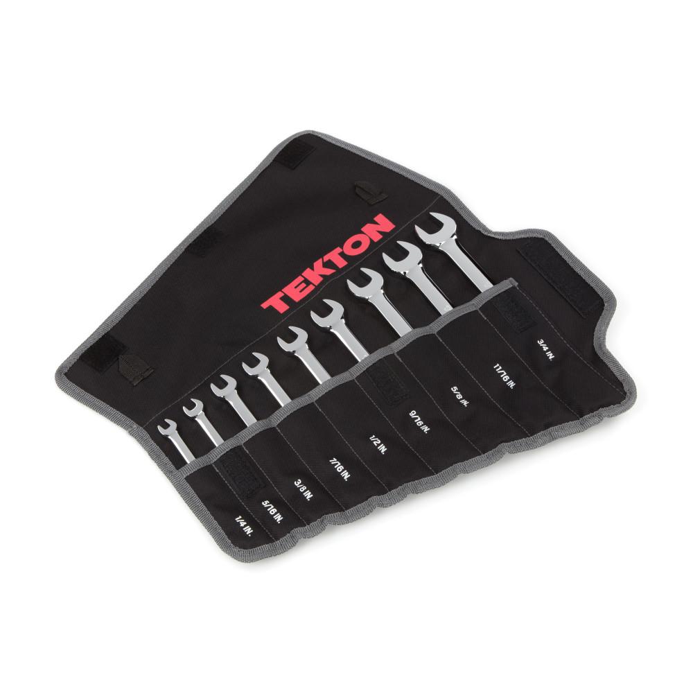 TEKTON 1/4 in. to 3/4 in. Reversible Ratcheting Combination Wrench Set