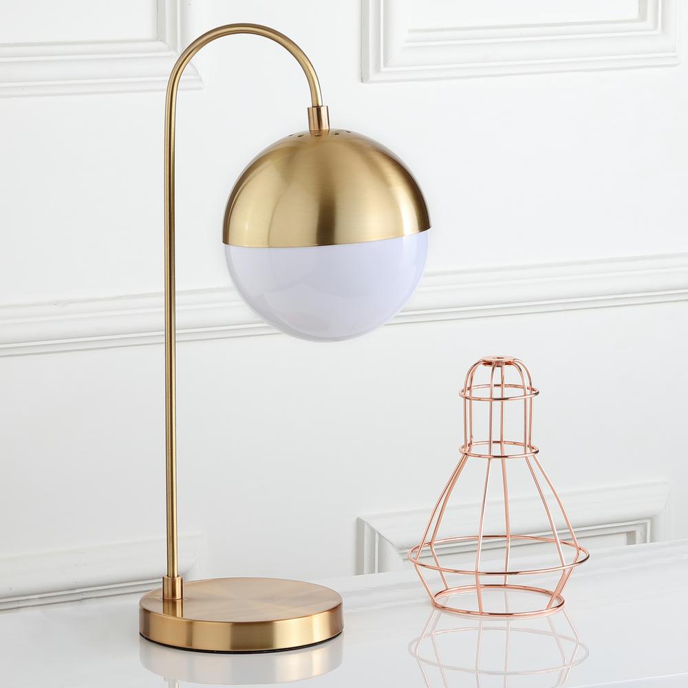 gold sphere table lamp