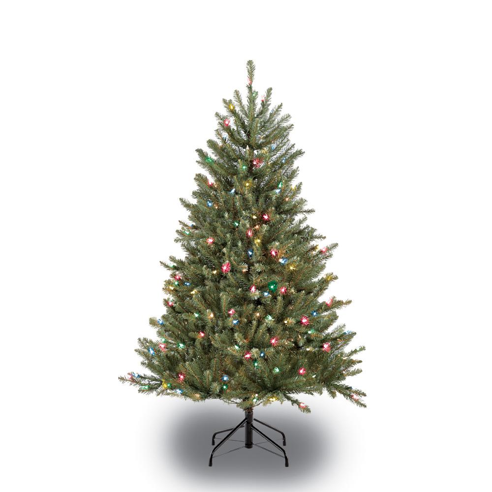 4.5 ft. PreLit Fraser Fir Artificial Christmas Tree with 250 Multi