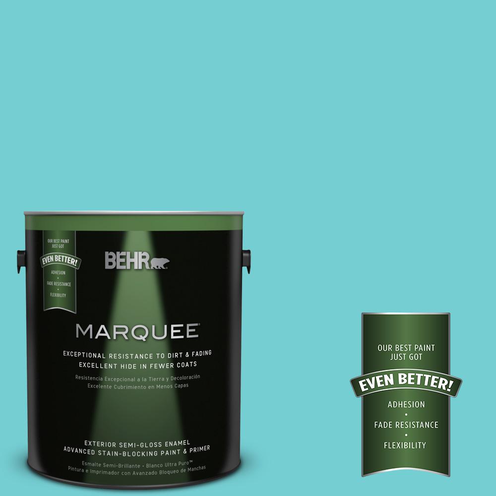 BEHR Premium Plus Ultra 1gal. P4603 Soft Turquoise SemiGloss Enamel