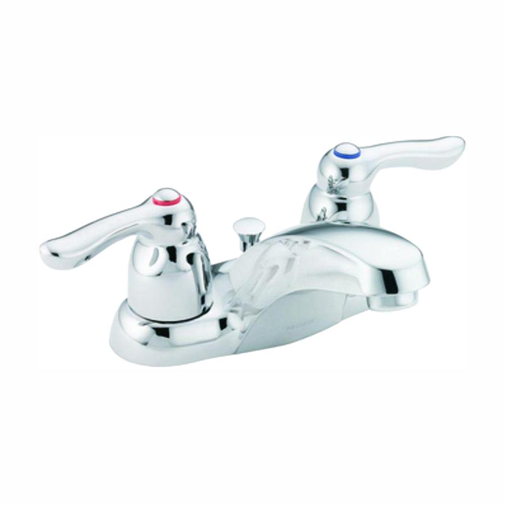 MOEN Chateau 4 In Centerset 2 Handle Low Arc Bathroom Faucet In Chrome   Chrome Moen Centerset Bathroom Sink Faucets 4925 64 1000 