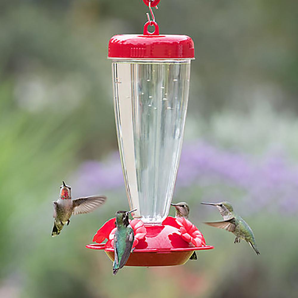 Perky Pet Top Fill Plastic Hummingbird Feeder 24 Oz Capacity
