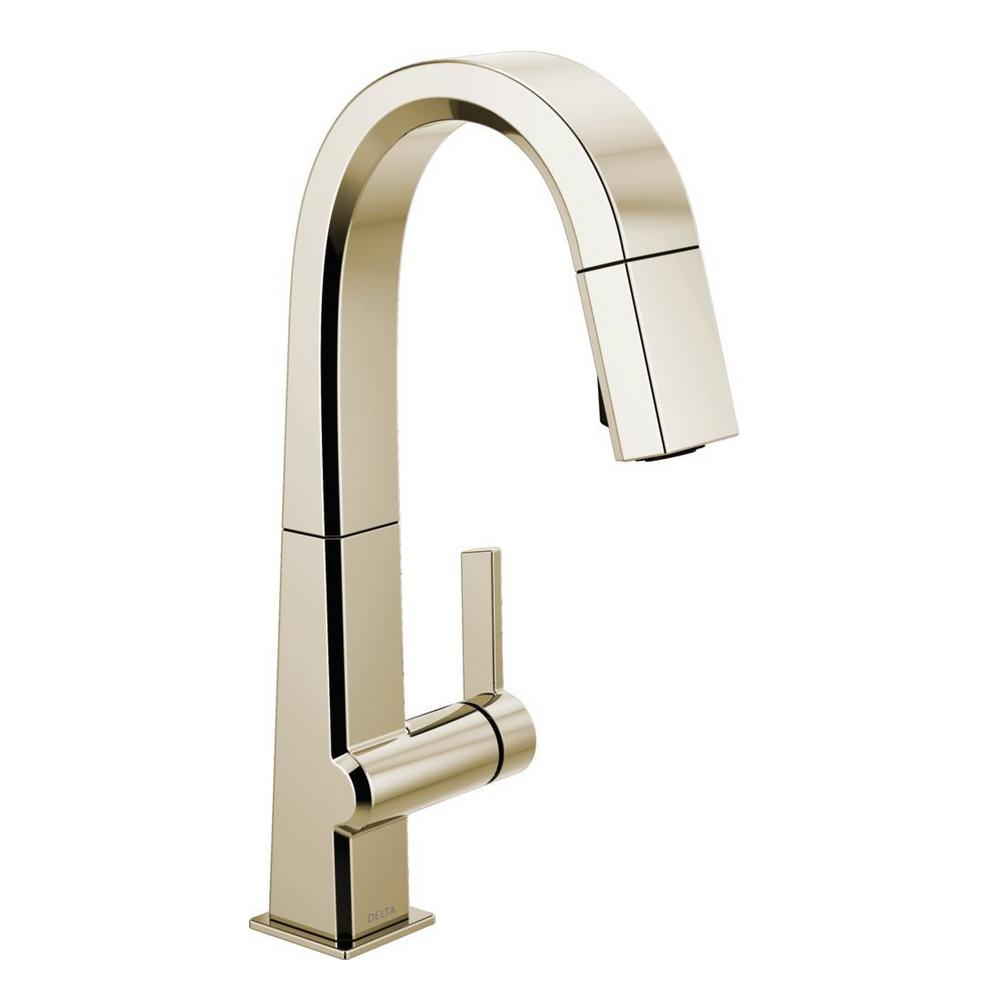 Delta Pivotal Single Handle Bar Faucet With Magnatite Docking In