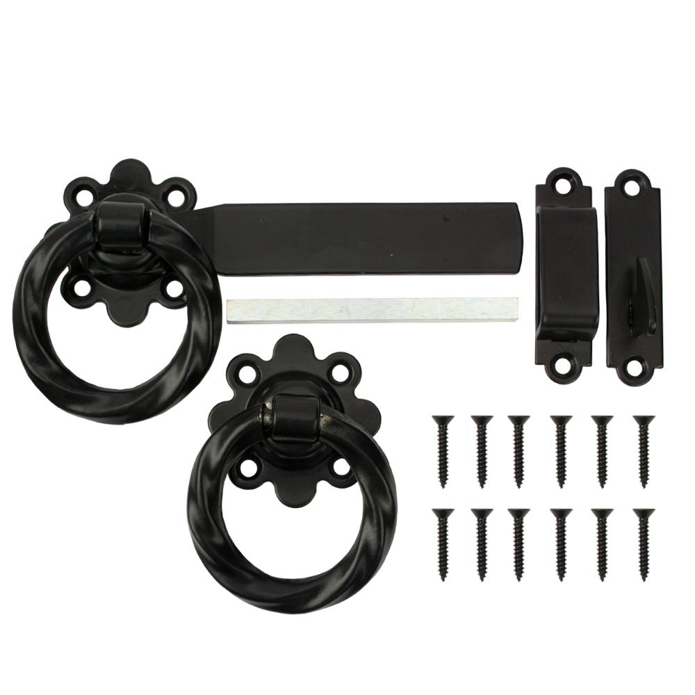 Black Gate Latches & Handles Gate Hardware The Home Depot