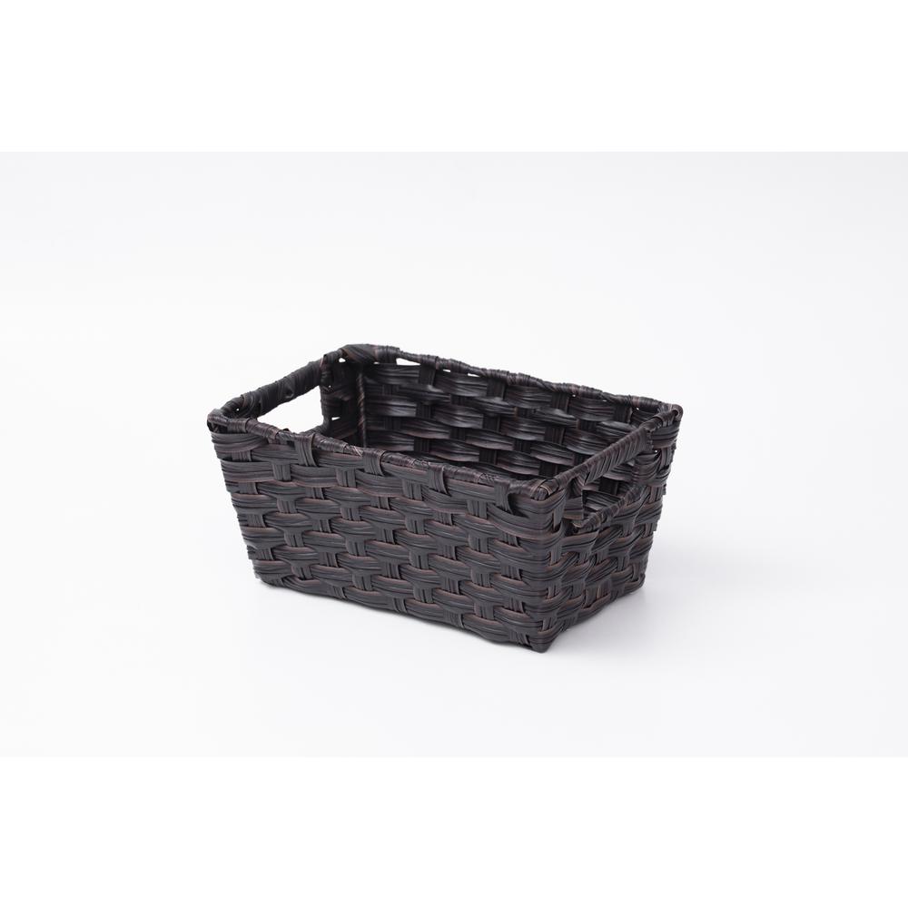 plastic rattan storage baskets