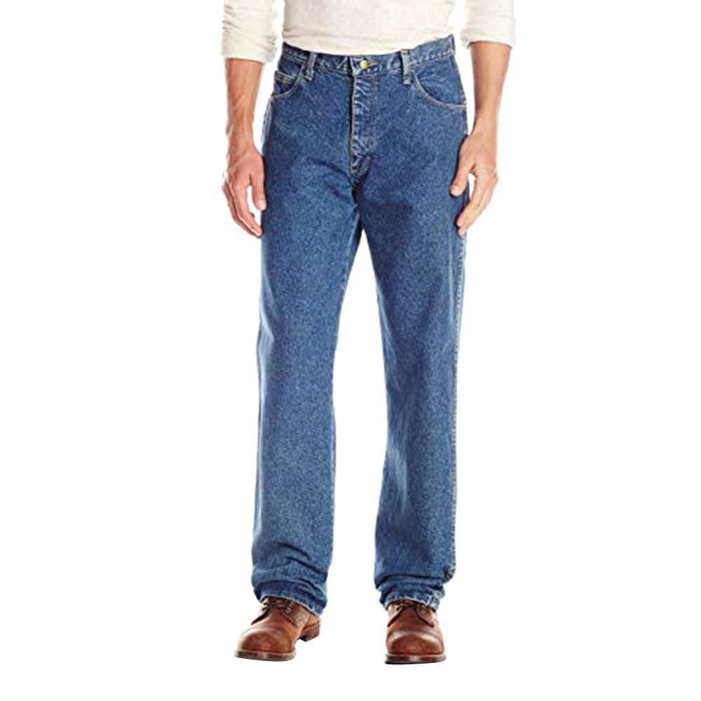 Bulwark 38 X 29 Stone Wash Cotton Flame Resistant Denim Jeans With Button Closure