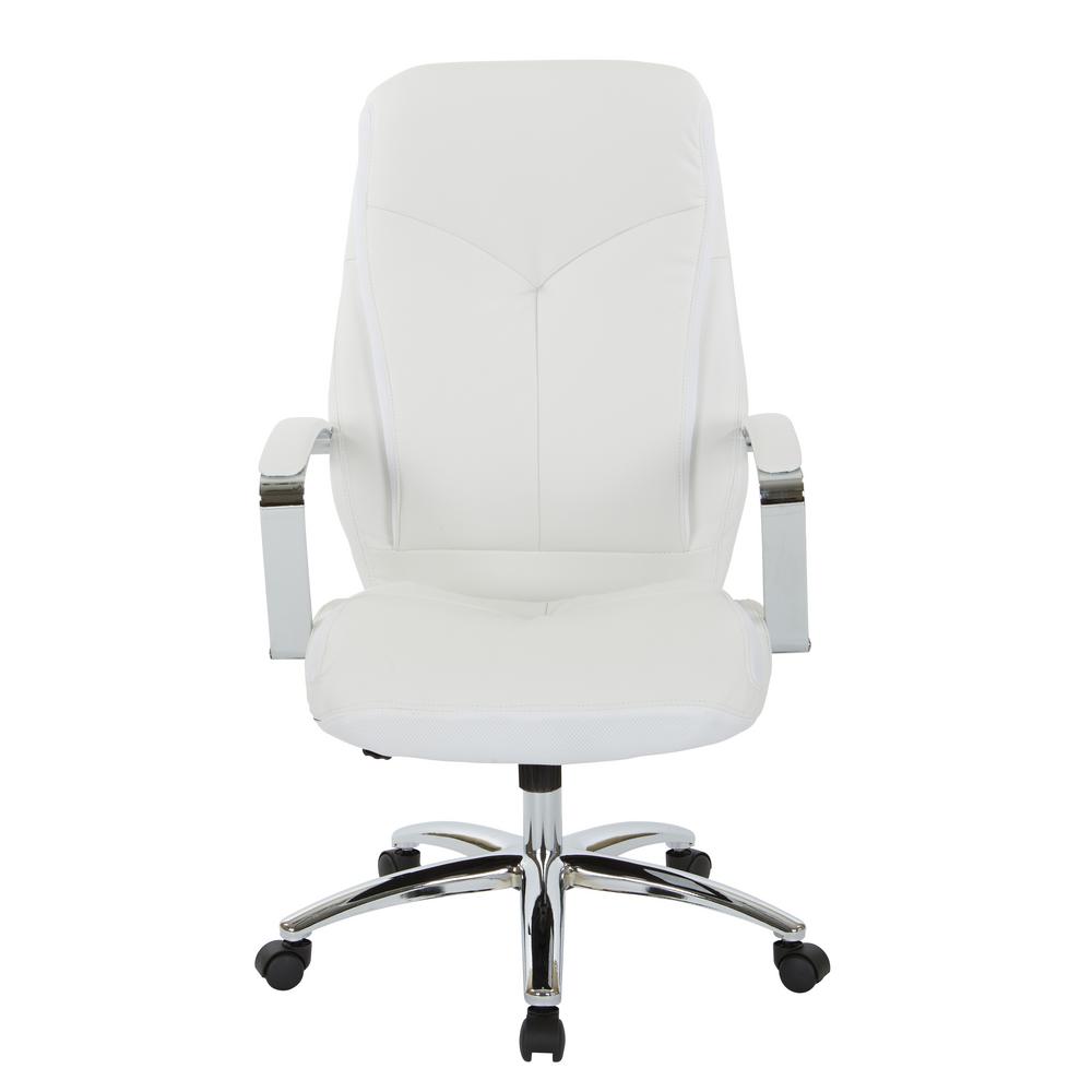 Inspired By Bett Clifton Office Chair With White Mesh And Inspired By Bett Clifton Office Chair With White Mesh And Faux Leather