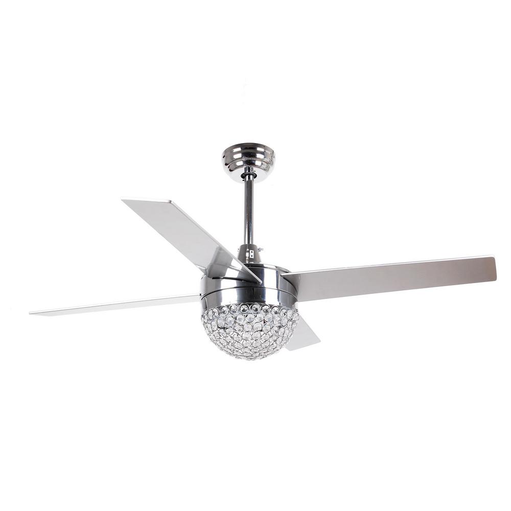 Parrot Uncle Dreyer 48 In Led Indoor Chrome Downrod Mount Crystal