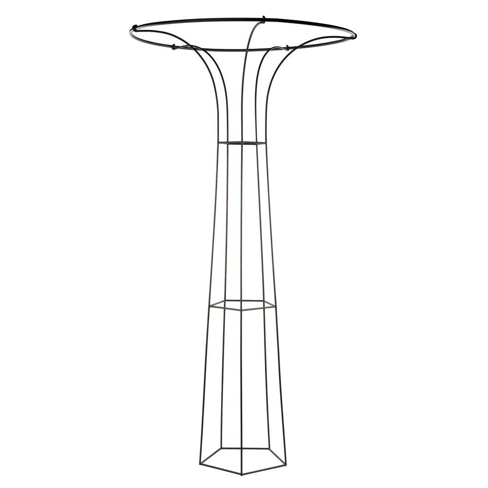 Achla Designs Elegant Garden Mushroom Trellis, 94 in. Tall Roman Bronze