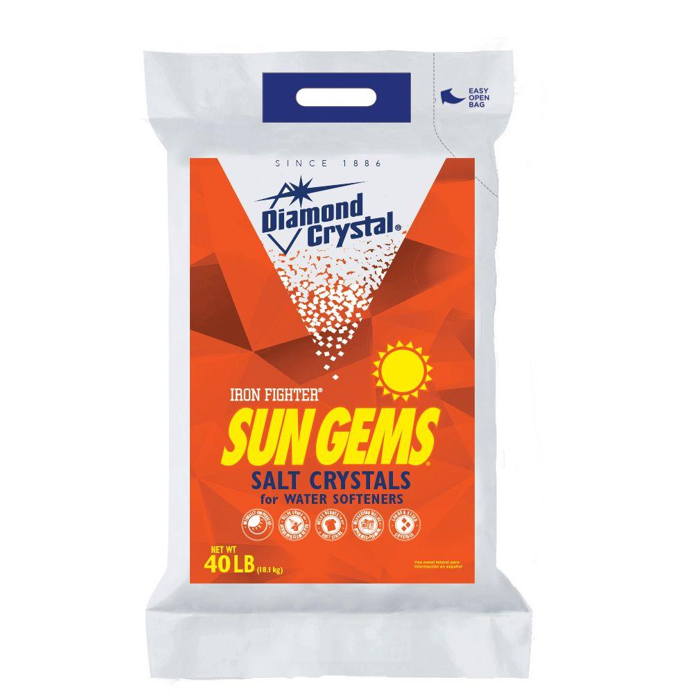 Diamond Crystal Sun Gems RedOut 40 lb. Water Softener Salt100012437