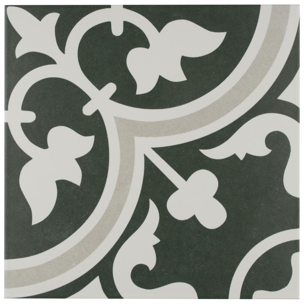 Merola Tile Arte Due Encaustic 9 3 4 In X Porcelain Floor Merola Tile Arte Due Encaustic 9 3 4 In X