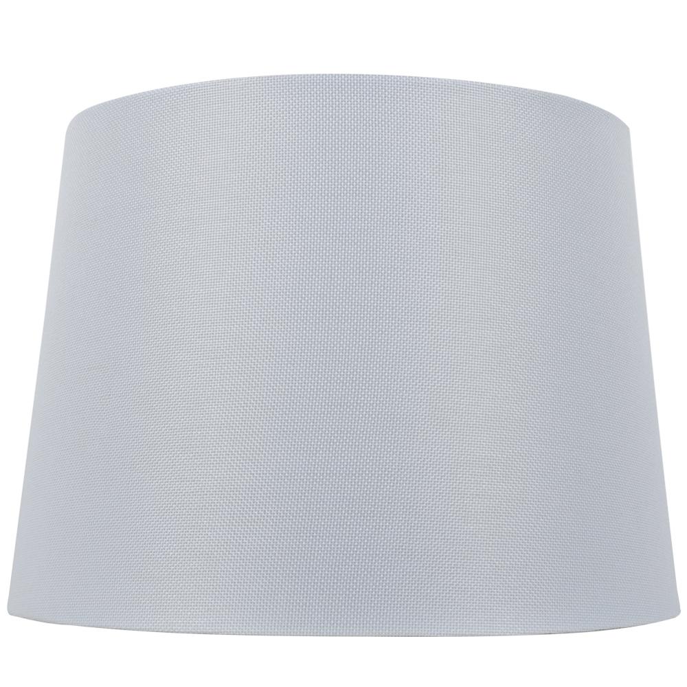 Hampton Bay Mix and Match 14 in. Dia x 10 in. H White Round Table Lamp ...