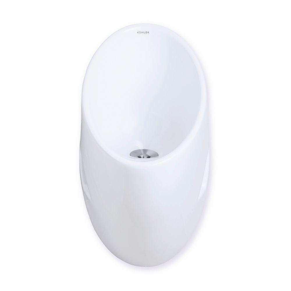 Kohler Steward Waterless Urinal In White K 4917 0 The Home Depot Kohler Steward Waterless Urinal In White