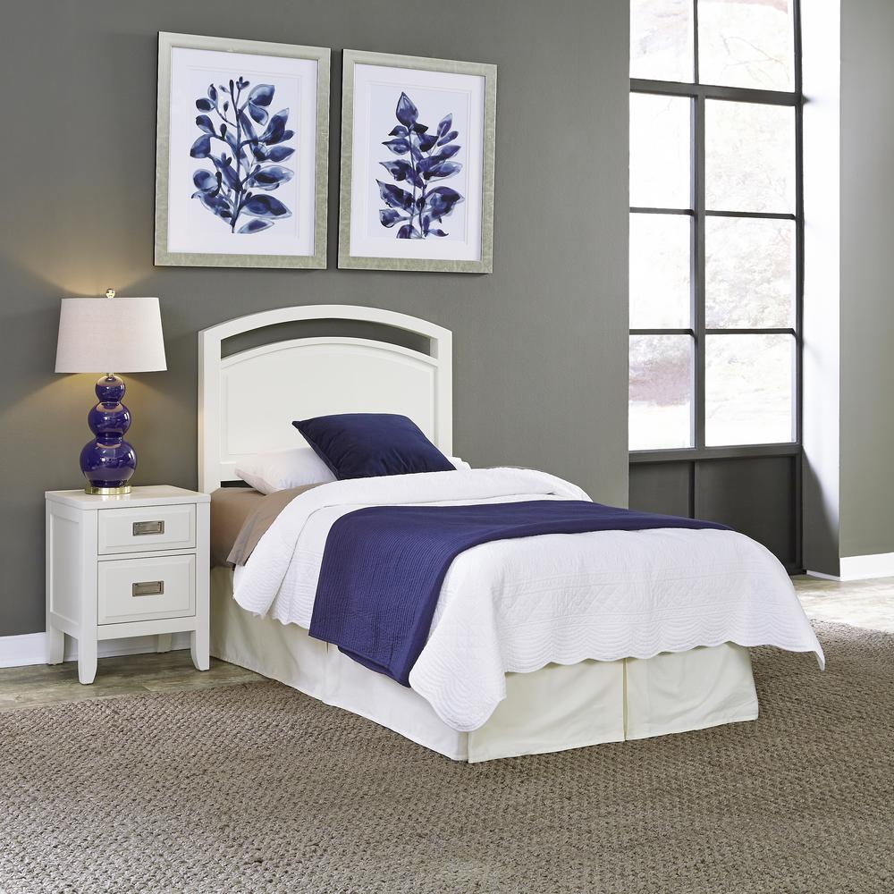 Home Styles Newport 2-Piece White Twin Bedroom Set-5515-4015 - The Home ...