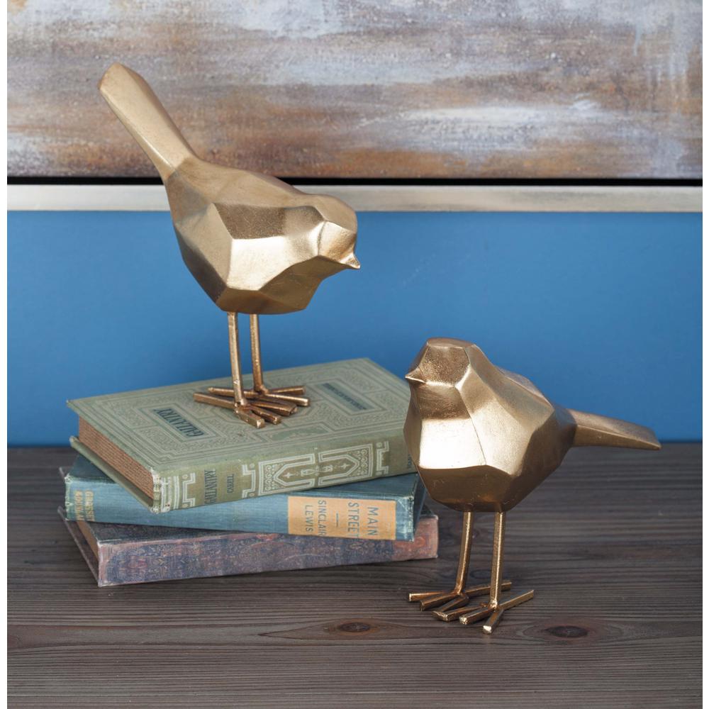 Bird Home Decor Accessories Nature Inspired The Birds And Bird Home Decor Accessories Decorative Sculptures Gold Finish Set Of 41 Geometric 19
