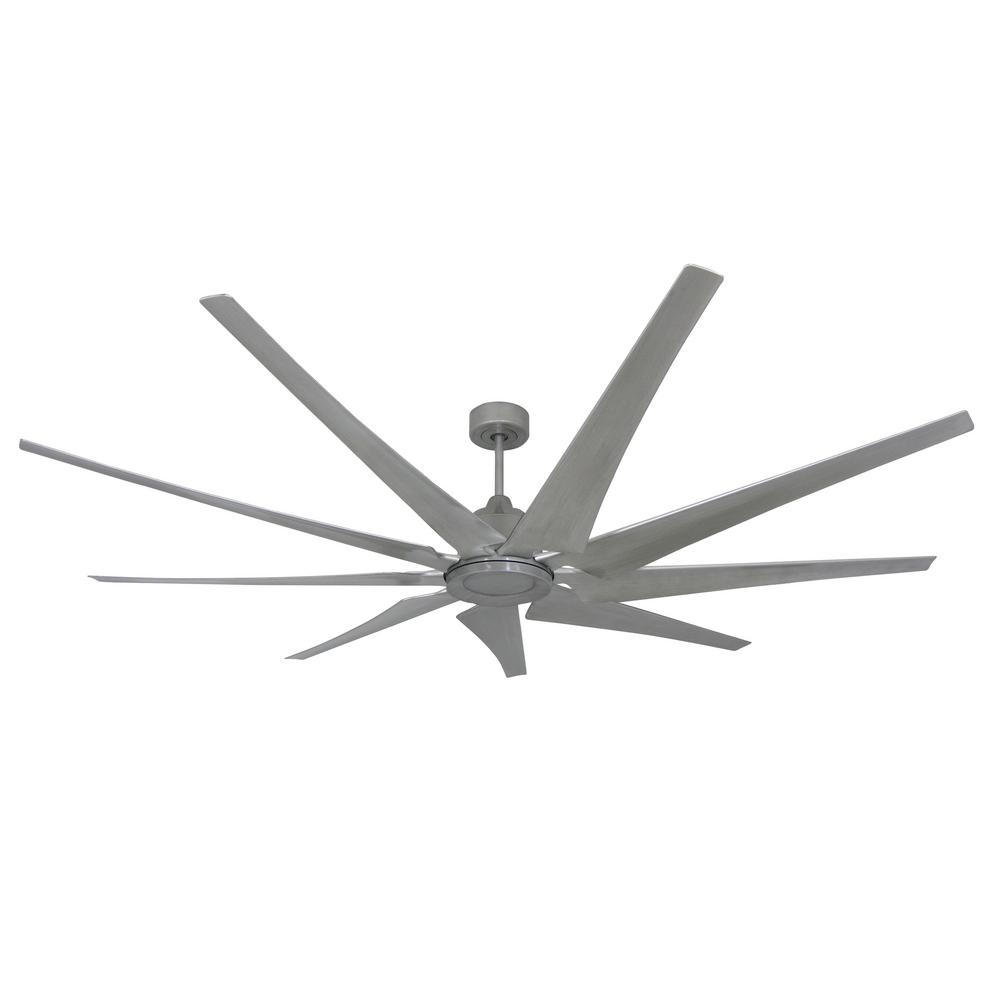 Troposair Liberator 82 In Indoor Outdoor Brushed Nickel Ceiling Indoor Outdoor Brushed Nickel Ceiling