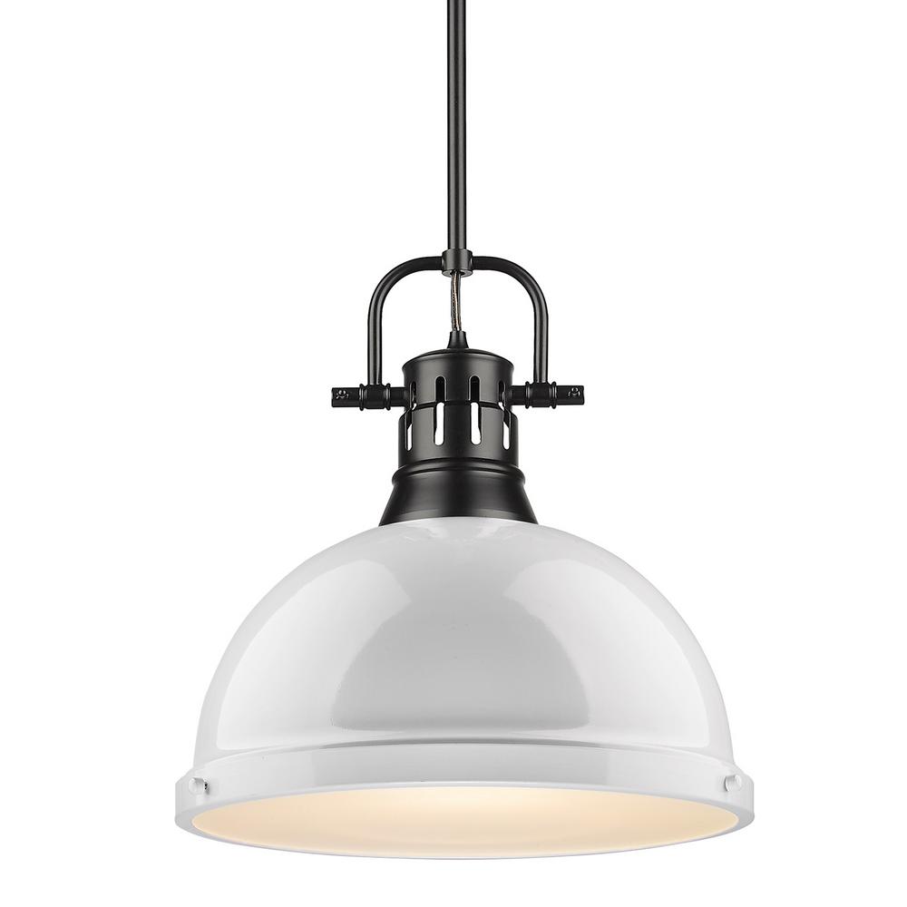 white shade pendant light