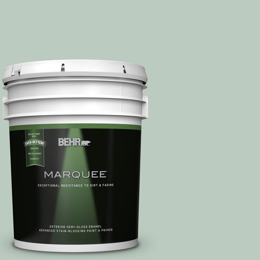 BEHR MARQUEE 5gal. QE42 Antiqued Aqua SemiGloss Enamel Exterior