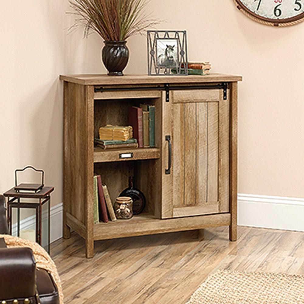 SAUDER Adept Craftsman Oak Accent Storage Cabinet with ...