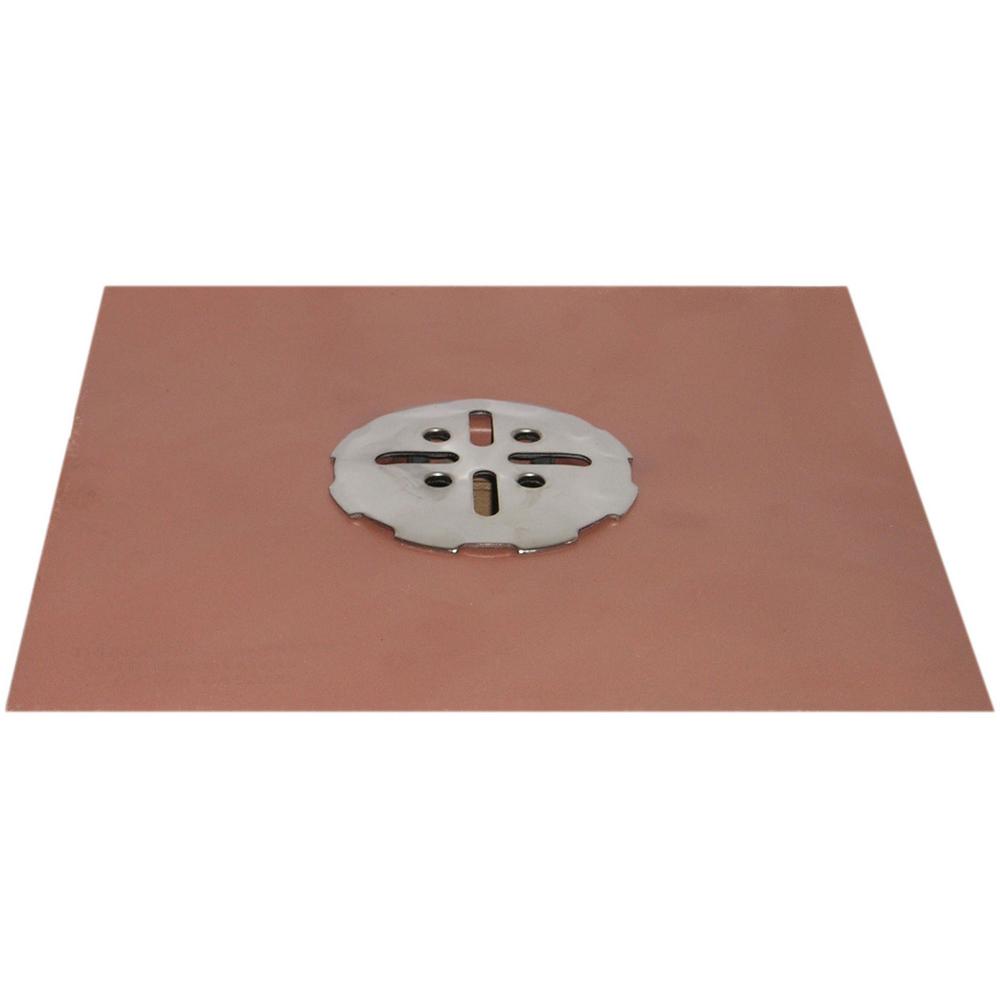 2 in. NoHub Copper Deck Drain with Stainless Steel Snap In CoverBD2NH The Home Depot