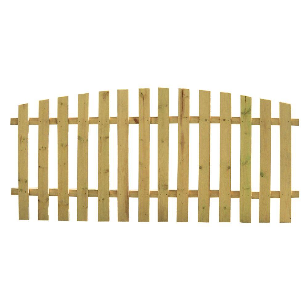 6 ft. H x 8 ft. W Spruce Pine Fir Stockade Fence Panel8847 The Home