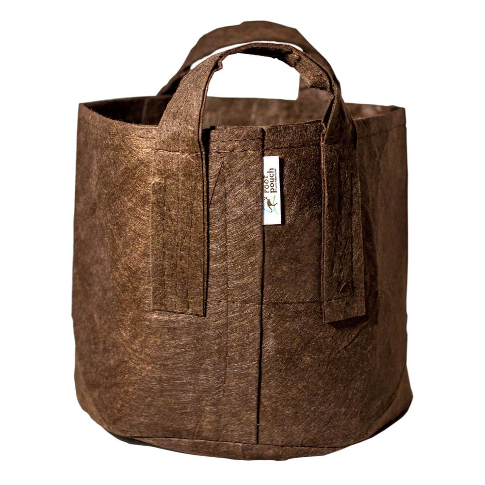 Root Pouch Breathable 15 Gal. Boxer Brown Fabric Planting Containers