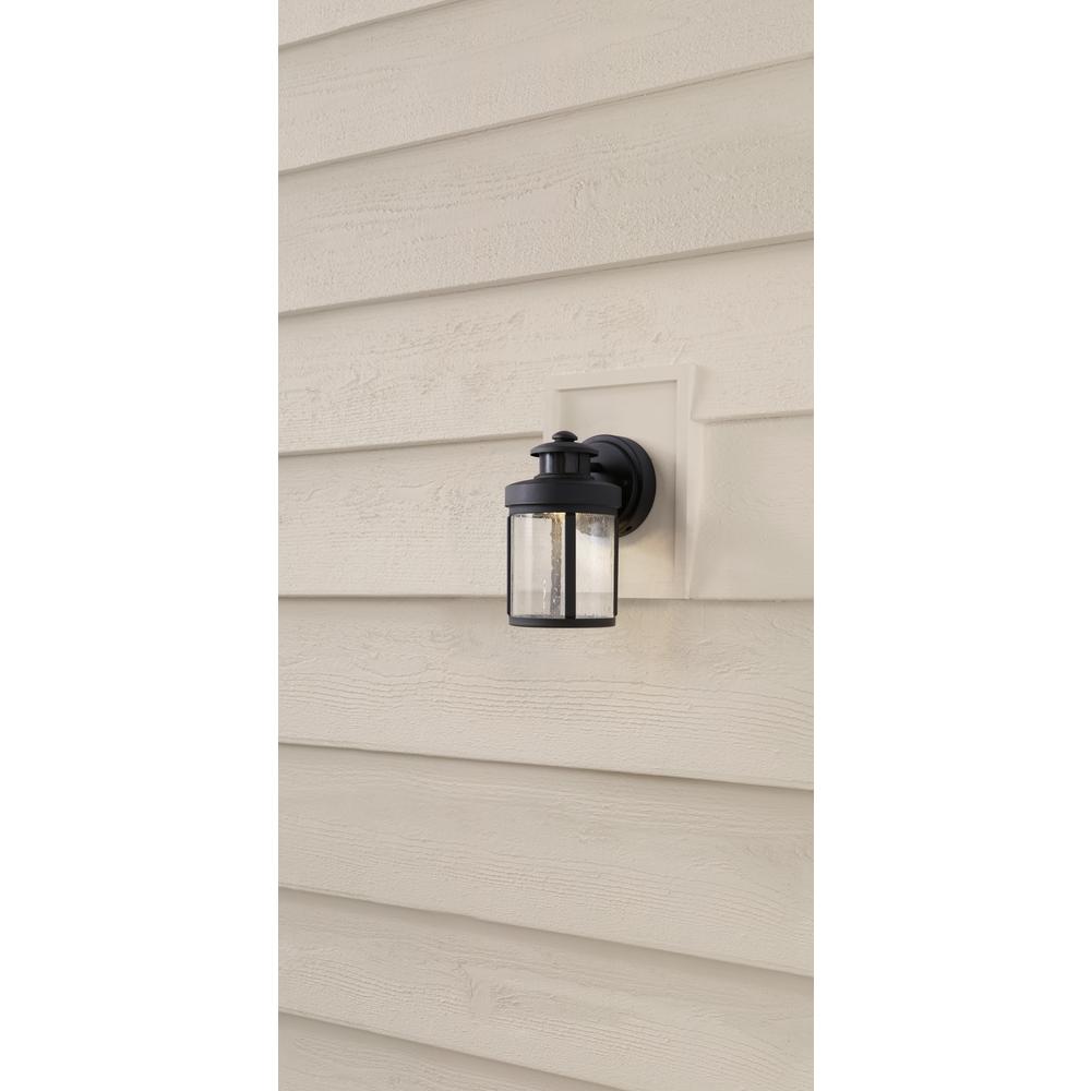 Hampton Bay Black Motion Sensor Outdoor Integrated Led Wall Lantern Sconce Izd1691ls 3 The Home Depot - Black Motion Sensor Outdoor Integrated Led Wall Lantern Sconce Hampton Bay Black Motion Sensor Outdoor Integrated Led Wall Lantern Sconce Izd1691ls 3 The Home Depot - Black Motion Sensor Outdoor Integrated Led Wall Lantern Sconce