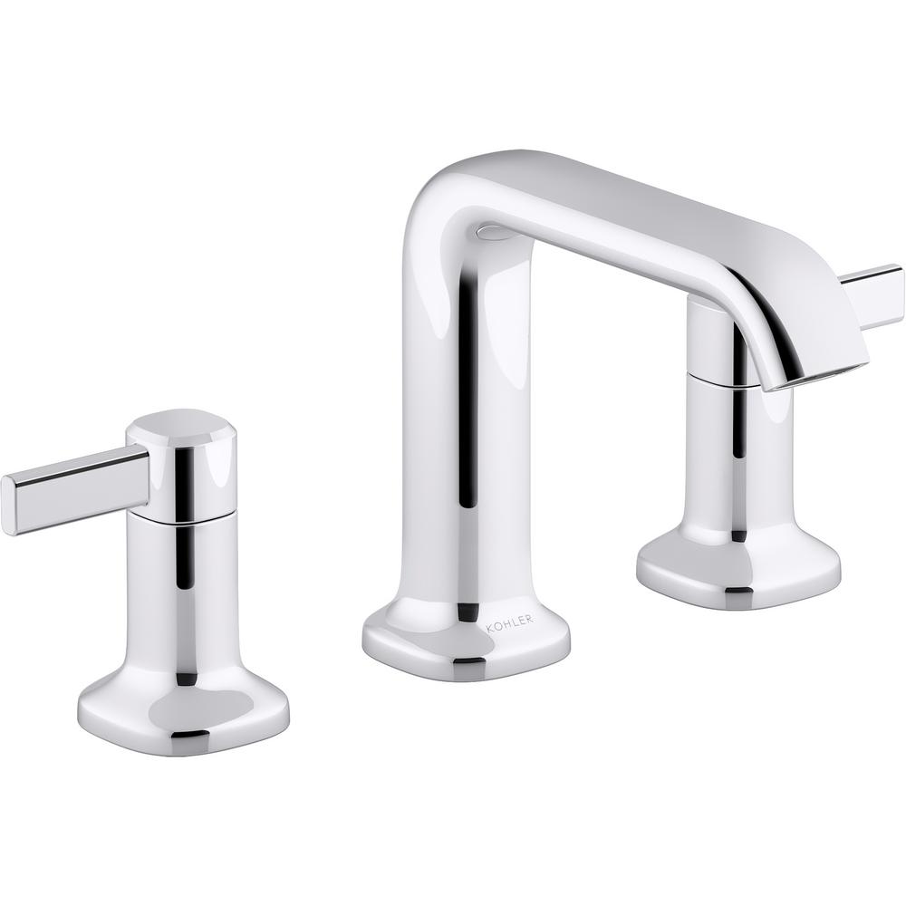 KOHLER Ashan 8 in. Widespread 2Handle Bathroom Faucet in Polished