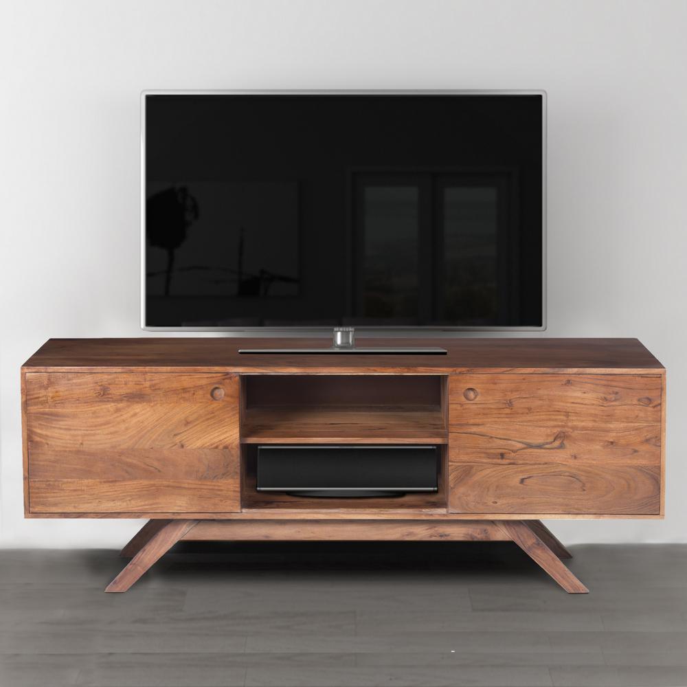Walker Edison Furniture Company 60 in. MidCentury Modern Wood TV