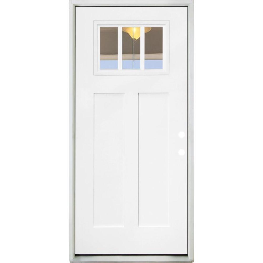 Steves &amp; Sons 32 in. x 80 in. Legacy 3 Lite Toplite Clear